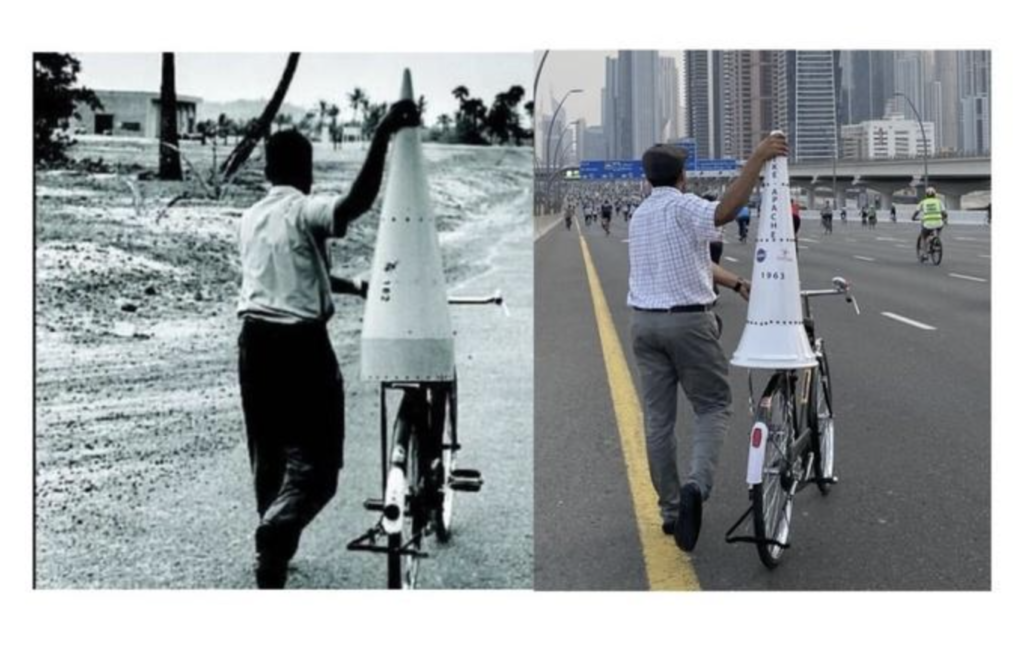 Dubai Man Pays Tribute To India’s First Rocket Launch, Recreates 1963 Iconic Picture